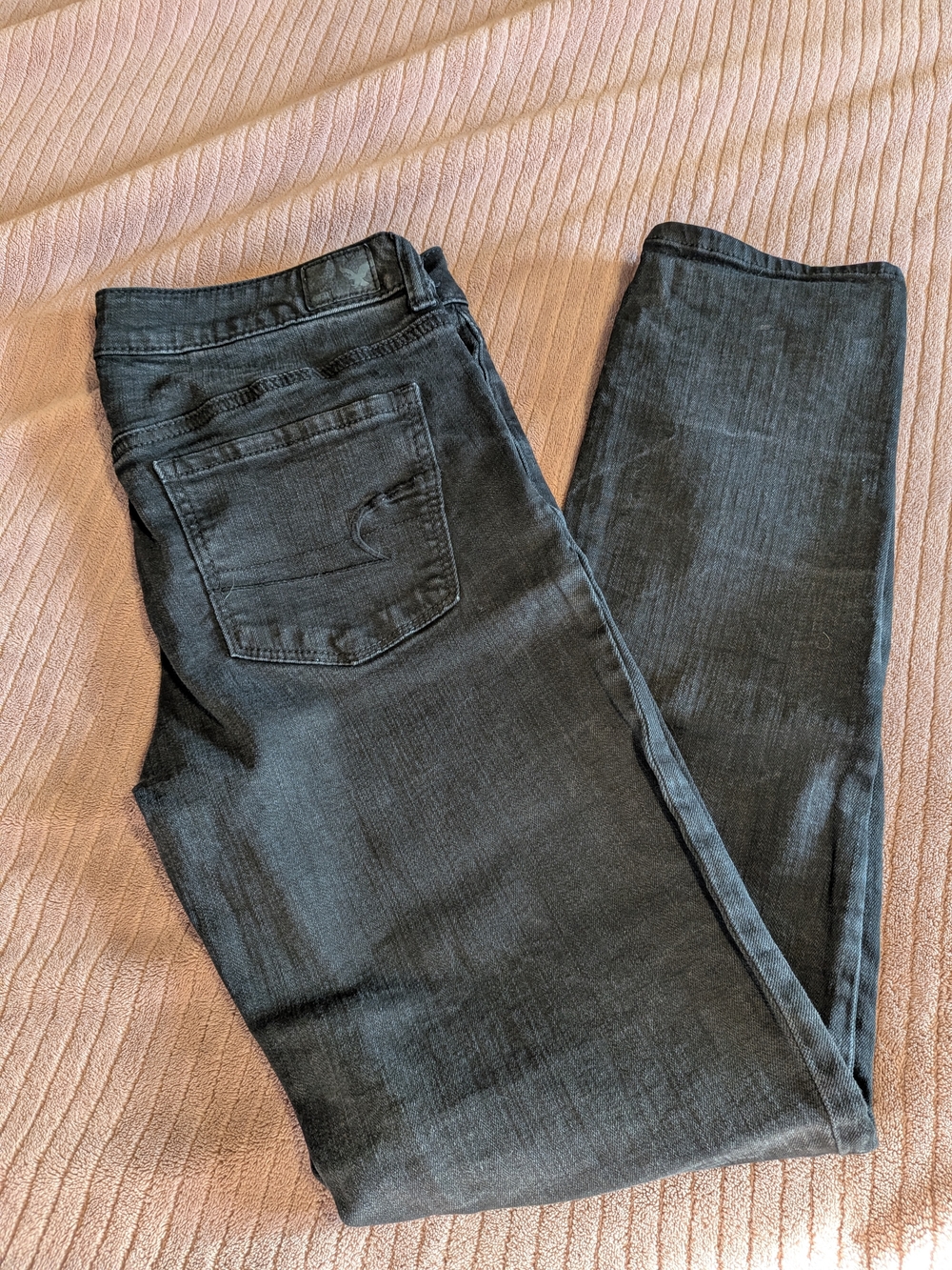 American Eagle Outfitters Women's Dark Gray Skinny Jeans